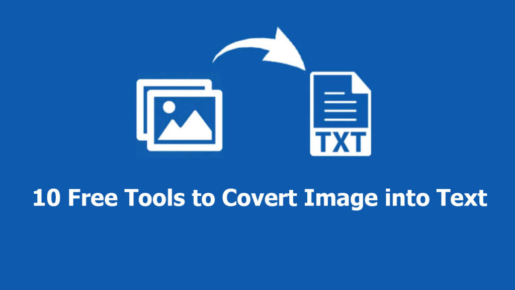 Image to text convert tools free