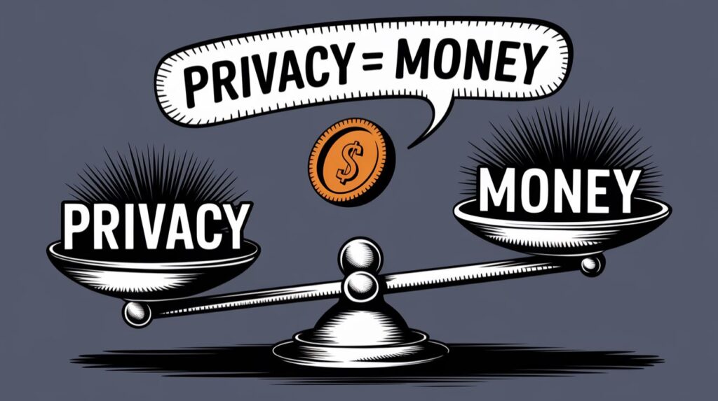 Privacy equals to Money