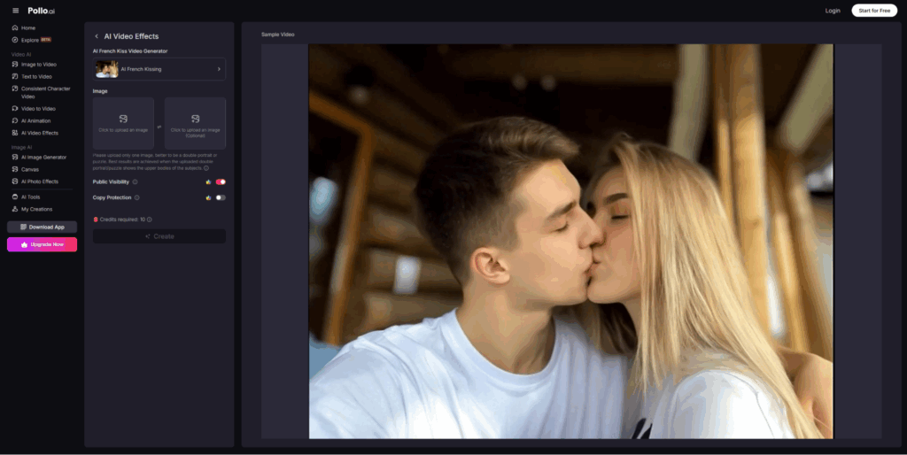 AI Kissing