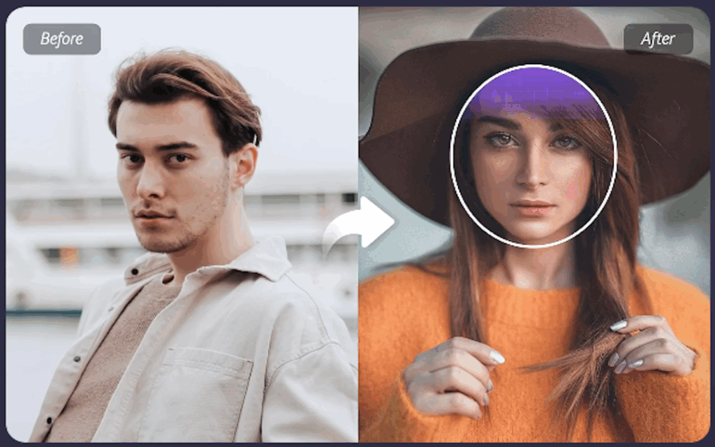 face Swap - Before and After