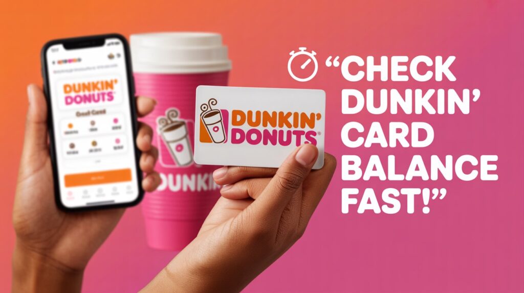 Check a Dunkin’ Donuts Gift Card Balance