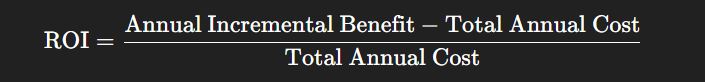 Simple ROI formula