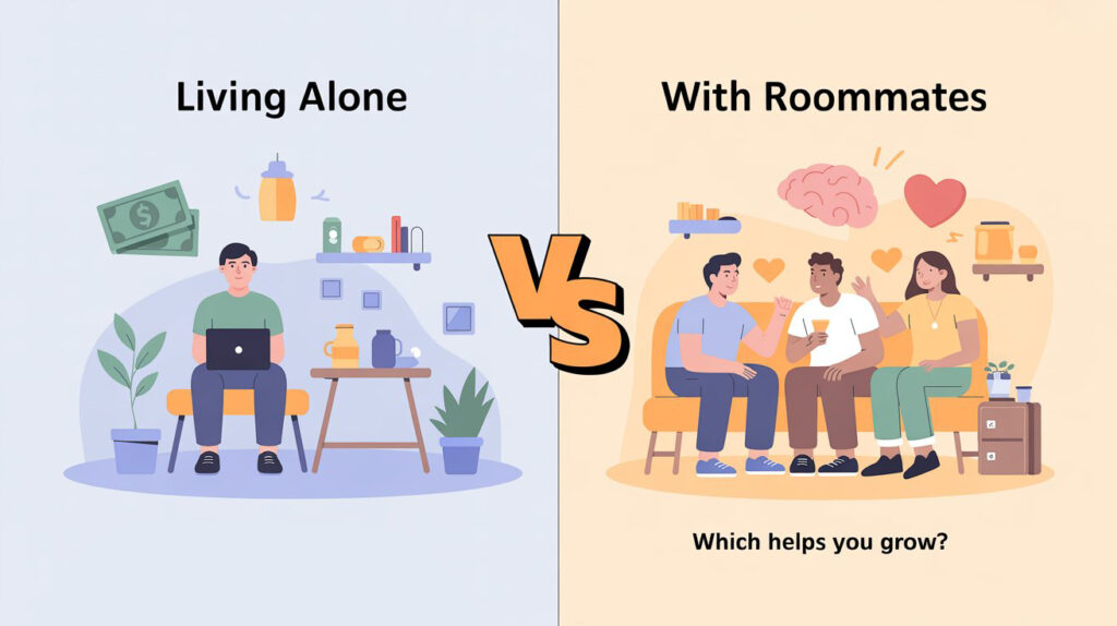 Living Alone vs Living With Roommates