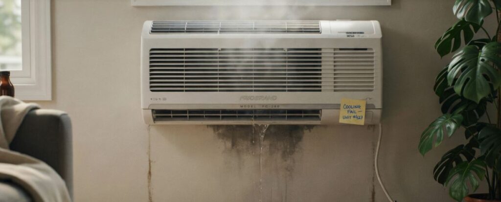 Air conditioner not cooling or leaking water